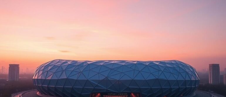 Стадион Птичье гнездо в Пекине природные формы